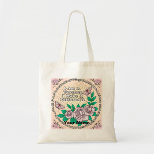 Teacher Makes Difference  Tote Bag