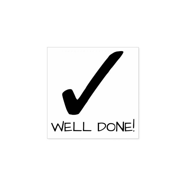 Teacher Message Well Done Personalise Rubber Stamp (Imprint)