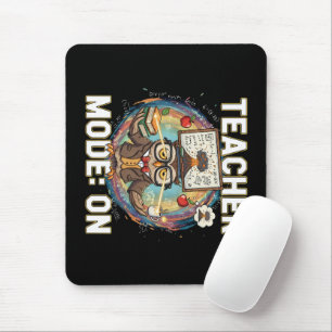 Teacher Mode: ON – Funny Owl Teacher Design Mouse Pad