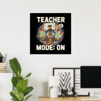 Teacher Mode: ON – Funny Owl Teacher Design