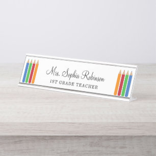  Teacher Modern Personalised Desk Name Plate