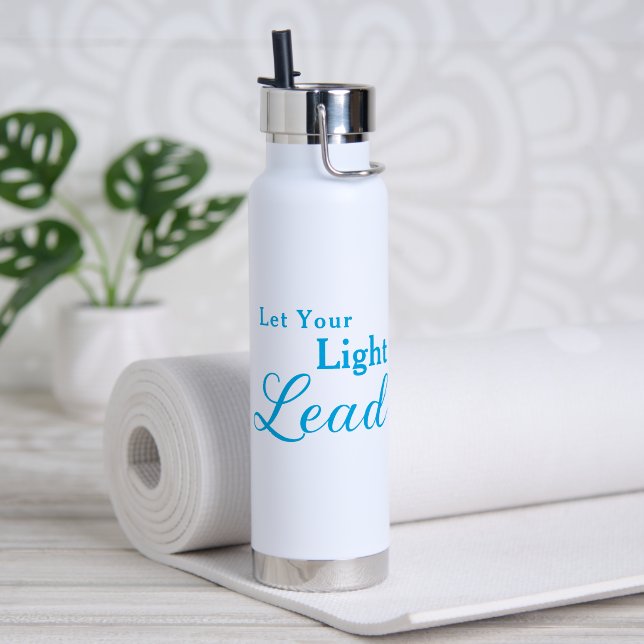 Teacher Motivation Quote Inspiration Water Bottle (Yoga (Rotated))