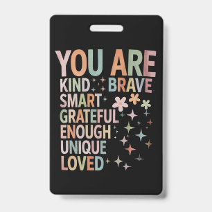 Teacher Motivational First Day Back to School ID Badge