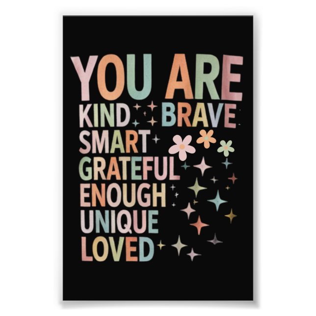 Teacher Motivational First Day Back to School Photo Print (Front)