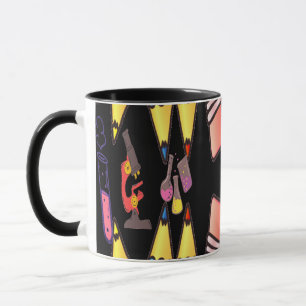 Teacher Mug With Math Formulas Science Icons 