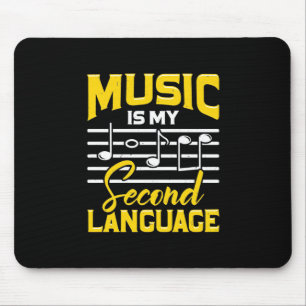 Teacher Music Is My Second Language Mouse Pad