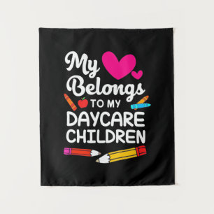 Teacher My Heart Belongs To Children Tapestry