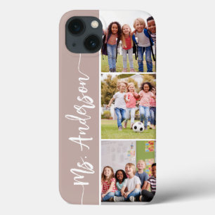 Teacher Name & Class Photo Collage iPhone 13 Case
