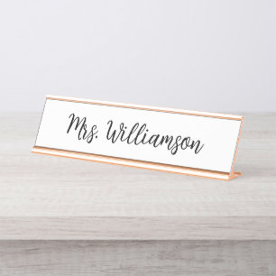 Teacher Name Plate Custom Desk Sign for Teachers