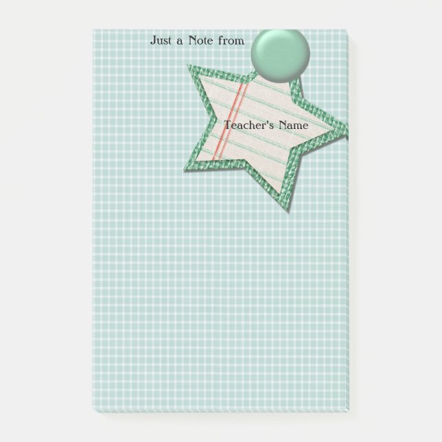 Teacher Name Post-it Notes (Front)