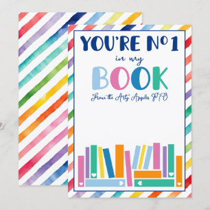 teacher No 1 in my book gift voucher card holder