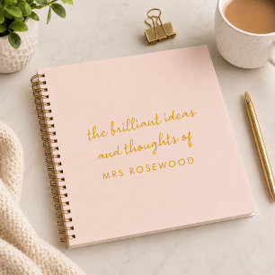 Teacher Notebook Ideas & Thoughts Spiral Book