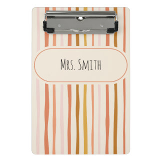 teacher notebook, personalised teacher gift, custo mini clipboard