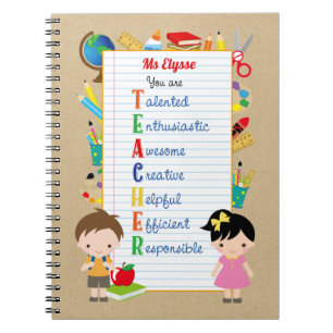 Teacher Notebooks - Cute Children Stationeries
