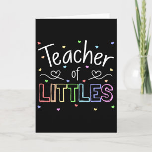 Teacher Of Littles Daycare Pre-k Kindergarten Teac Card