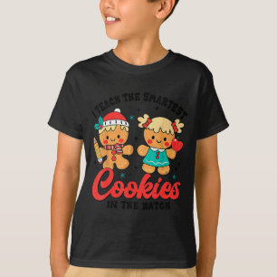Teacher Of Smart Cookies Cute Gingerbread Teacher  T-Shirt
