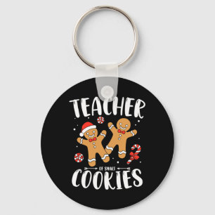 Teacher Of Smart Cookies Gingerbread Christmas Key Ring