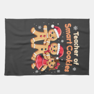 Teacher of Smart Cookies Teaching Christmas Ginger Tea Towel