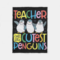 Teacher Of The Cutest Penguins Funny Penguin Back 
