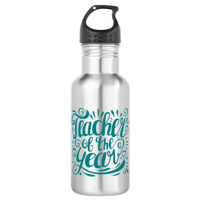 Teacher of the Year 710 Ml Water Bottle (Front)