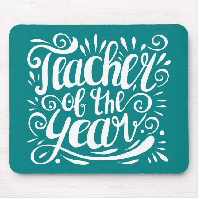 Teacher of the Year Mouse Pad (Front)