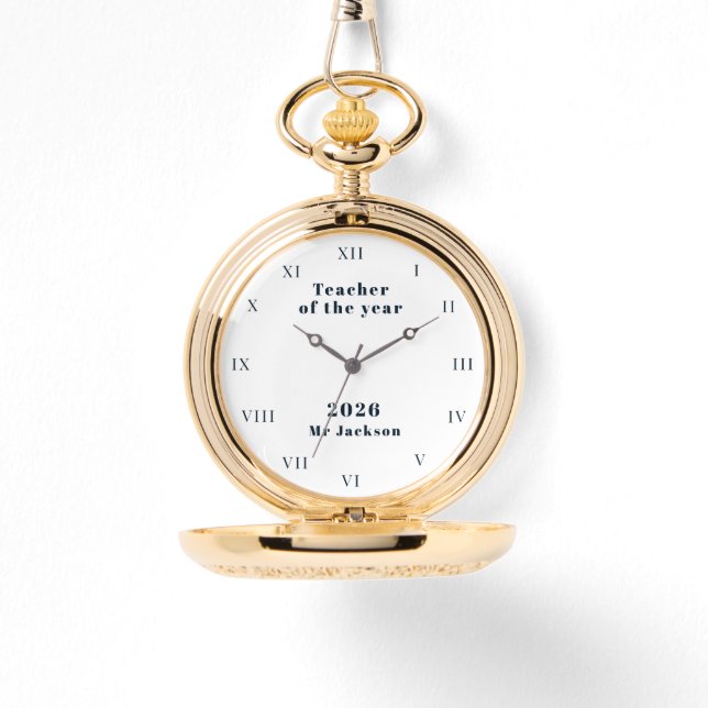 Teacher of the Year School Award Watch (Front)