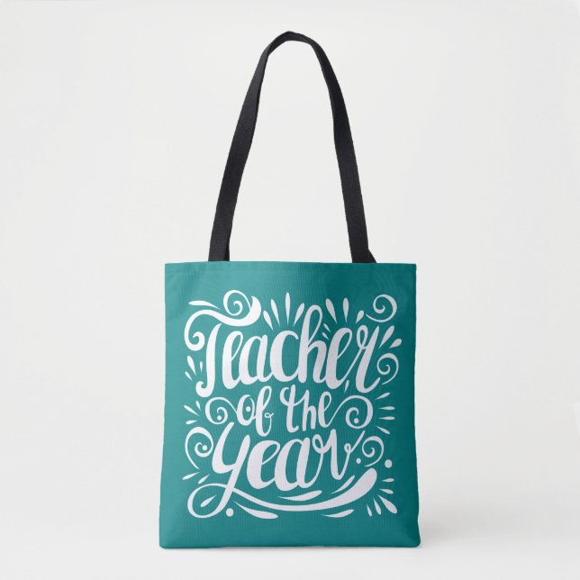 Teacher of the Year Tote Bag (Front)