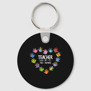 Teacher Of Tiny Humans Kindergarten Preschool Teac Key Ring