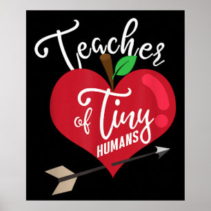 Teacher Of Tiny Humans Preschool Teaching Teach Poster