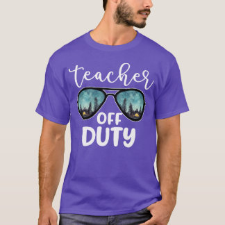 Teacher Off Duty Camping boy T-Shirt
