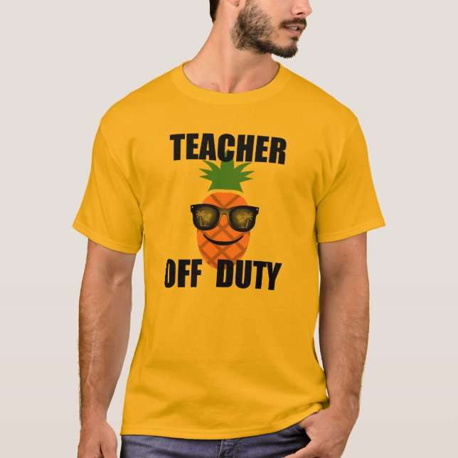 Teacher Off Duty Design - Men's Basic T-Shirt (Front)