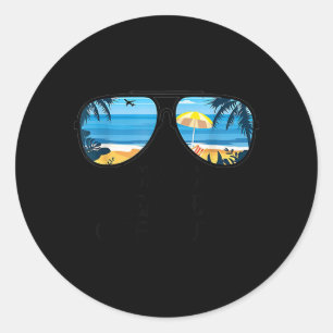Teacher Off Duty Hello Summer Science Teacher Classic Round Sticker