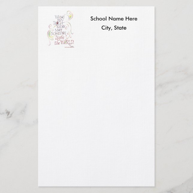 Teacher or School Stationary Stationery (Front)