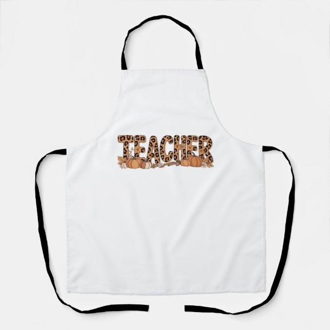 teacher Oversized T-Shirt Apron (Front)