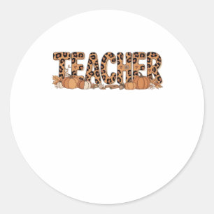 teacher Oversized T-Shirt Classic Round Sticker