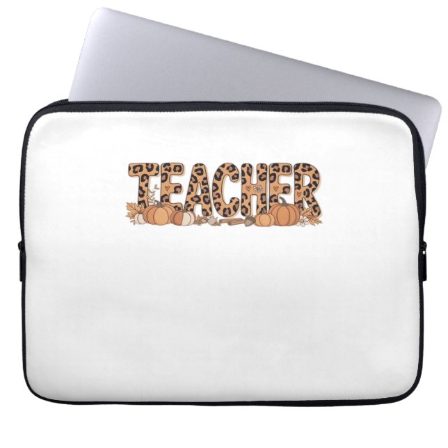 teacher Oversized T-Shirt Laptop Sleeve (Front)