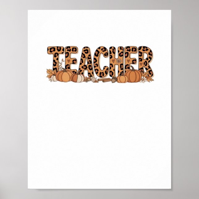 teacher Oversized T-Shirt Poster (Front)