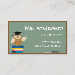 Teacher Owl Business Card