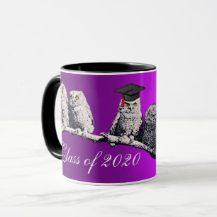 TEACHER OWL, LITTLE OWLS GRADUATION PARTY Purple Mug