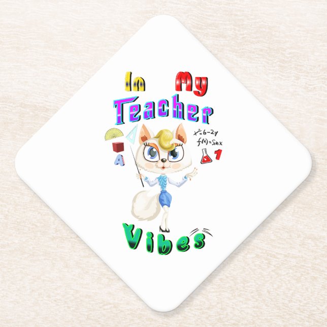 Teacher Paper Coaster (Front)