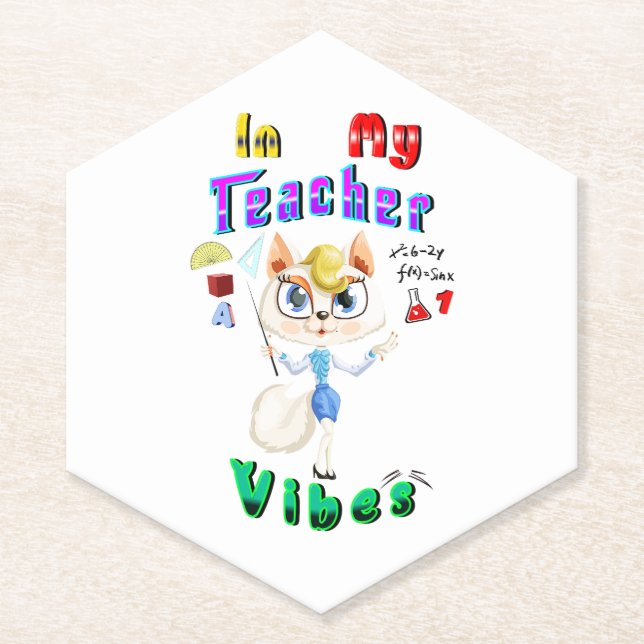 Teacher Paper Coaster (Front)