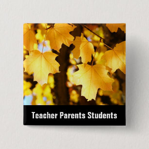 Teacher Parents Students buttons Back to School