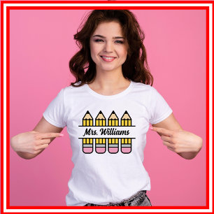 Teacher Pencil Back To School Appreciation T-Shirt