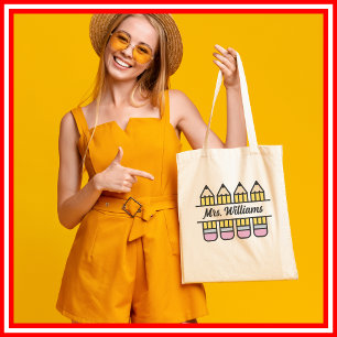 Teacher Pencil Back To School Appreciation Tote Bag