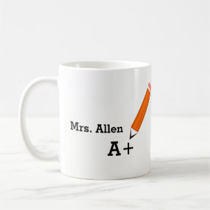 Teacher Pencil Design Mug