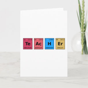 Teacher Periodic Table Card
