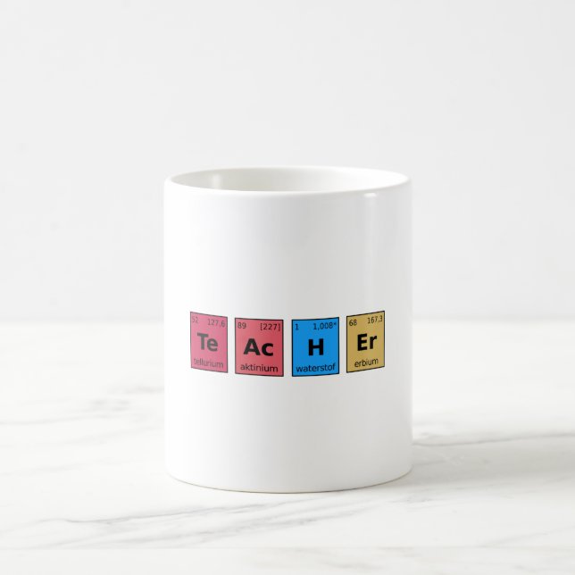 Teacher Periodic Table Coffee Mug (Center)