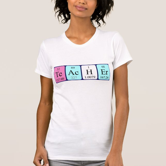 Teacher periodic table name shirt (Front)