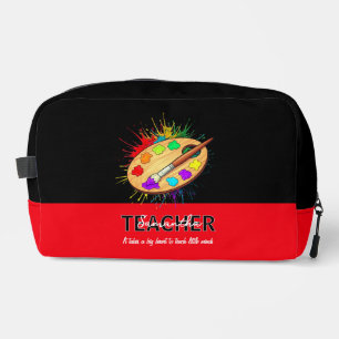 Teacher Personalised Name Phrase Accessory Case Dopp Kit