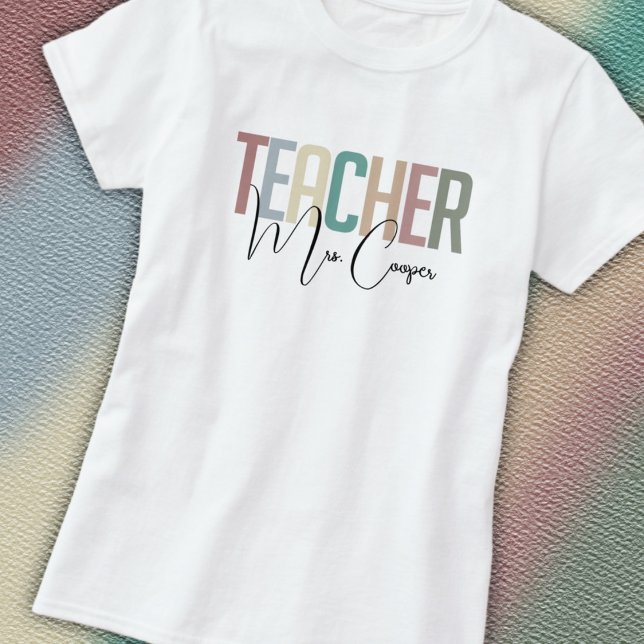 Teacher Personalised  T-Shirt (Creator Uploaded)